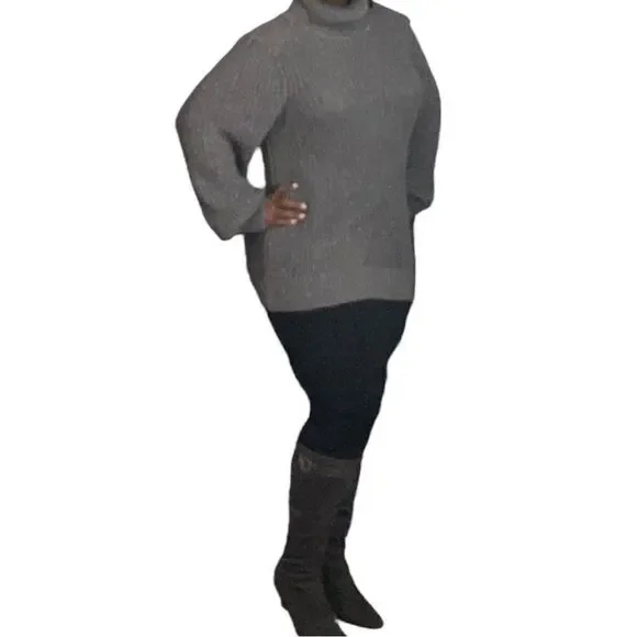 1x-3x Turtleneck Sweater - Picture 2 of 6